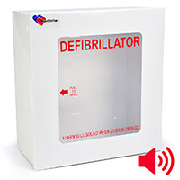 HeartStation Budget Compact Surface Mount Cabinet with Audible Alarm
