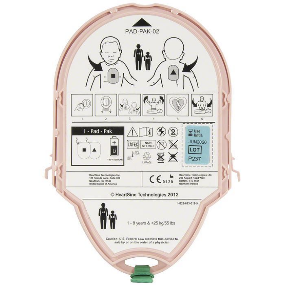 HeartSine Samaritan Pediatric-PAK for 350P, 360P, 450P, and 300P